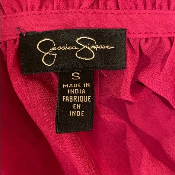 Jessica Simpson Sheer Purple Lace Blouse - Picture 9 of 11